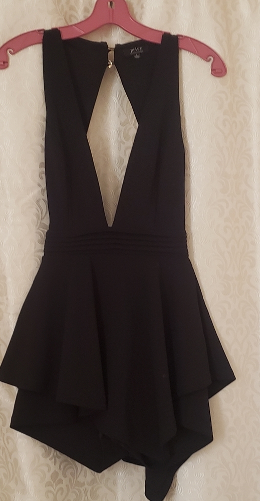 Deep plunge romper